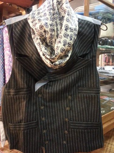 Waiscoat rayé marron Ermanno Gallamini rayé marron