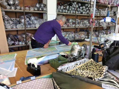 découpe de la toile