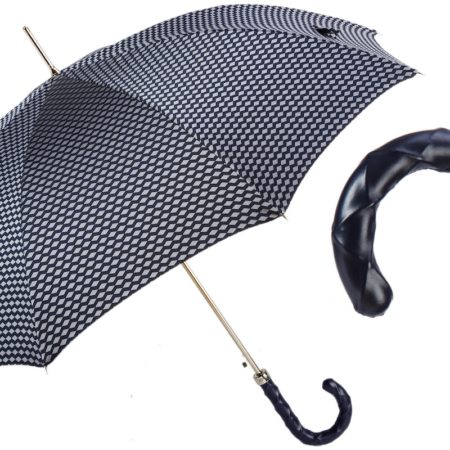Parapluie poignée cuir avec housse