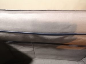 sac toile et croco bleu