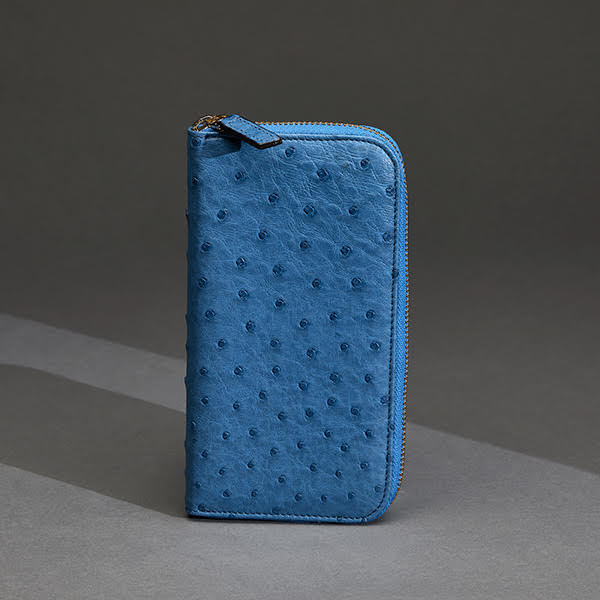 Portefeuille-compagnon-autruche