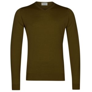 pull-homme-John Smedley-kaki