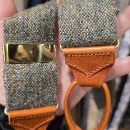 Bretelles tweed orange Albert Thurston